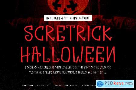 Scretrick Halloween - Horror Font