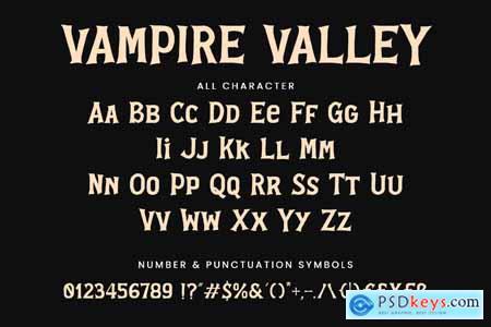 Vampire Valley - Halloween Font