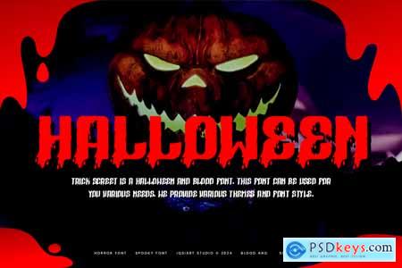 Trick Screet - Bloody & Halloween Font