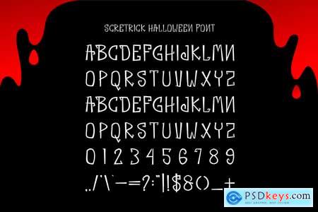 Scretrick Halloween - Horror Font