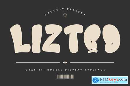 Liztoo Graffiti Bubble Display Font