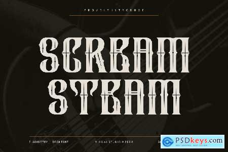 Scream Steam - Blackletter & Gothic Font