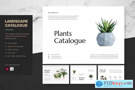 Floral Botanical Plants Brochure 2SU6LJD