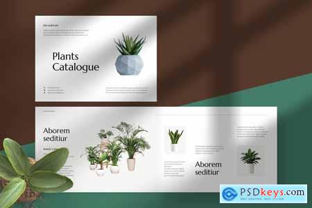 Floral Botanical Plants Brochure 2SU6LJD