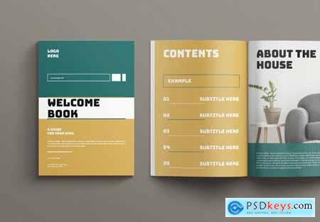 Welcome Book Layout Design Template