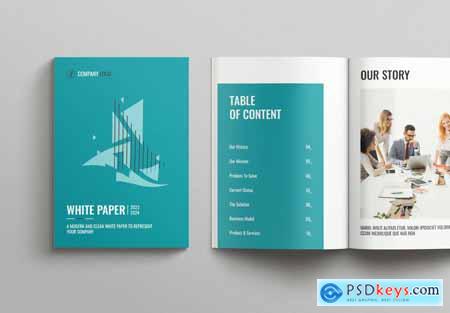 White Paper Brochure Layout Template