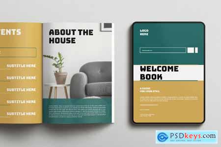 Welcome Book Layout Design Template