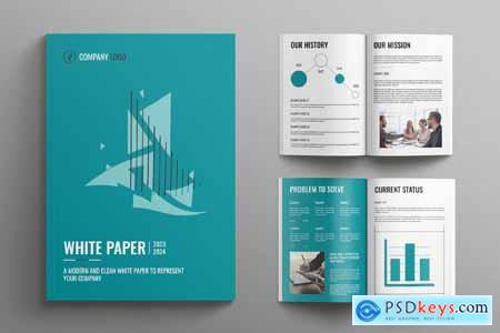 White Paper Brochure Layout Template