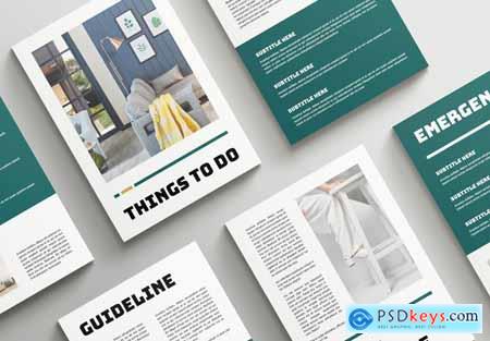 Welcome Book Layout Design Template