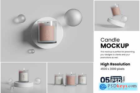 Candle Jar Mockup