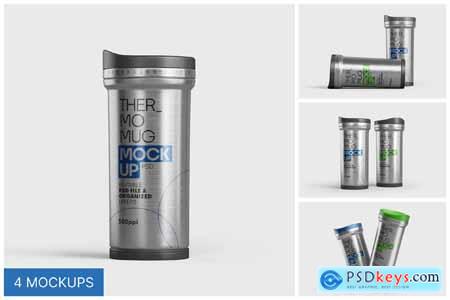 Thermos Cup Mockup Set