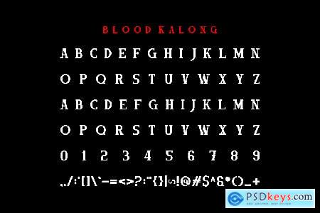 Blood Kalong - Horror & Halloween Font