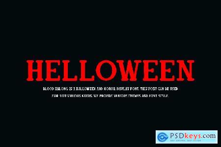 Blood Kalong - Horror & Halloween Font