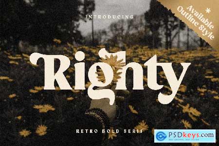 Righty - Retro Bold Serif