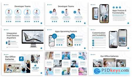 Medtech - Medical Apps Google Slides Template