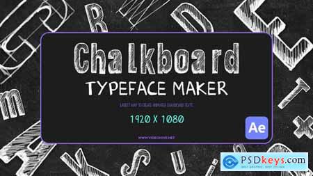 Chalkboard Typeface Maker 54813910