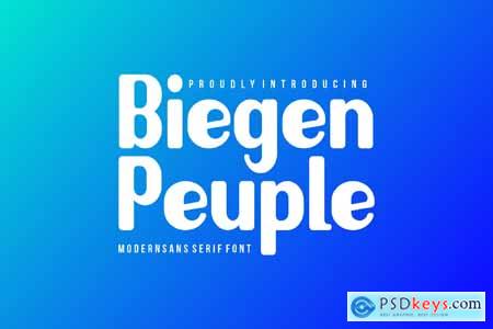 Biegen Peuple - Display Sans