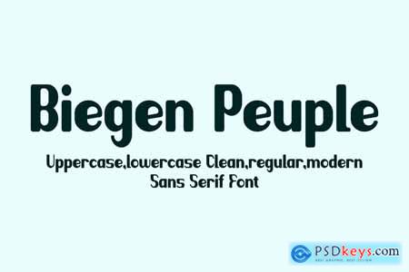 Biegen Peuple - Display Sans