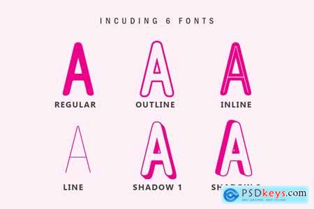 Delight Tones - Layered Display Font