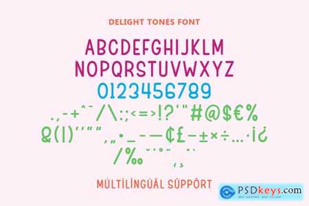 Delight Tones - Layered Display Font