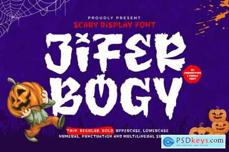 Jifer Bogy - Halloween Display Font