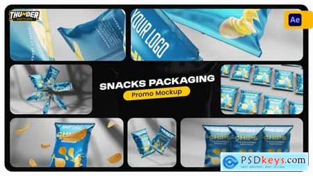 Snacks Packaging Promo Mockup 54818429