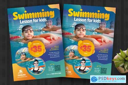 Swimming Lesson for Kids Flyer Template