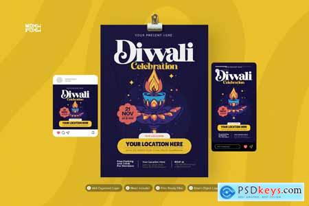 Diwali Celebration - Flyer Set