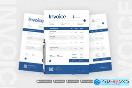 Blue Simple - Invoice