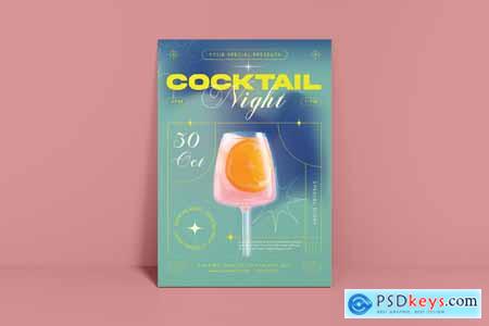 Cocktail Night Party Flyer