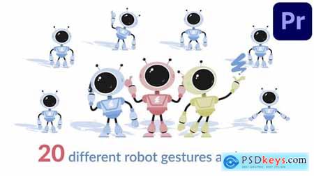 20 robot character animations MOGRTs For Premiere Pro 54844306