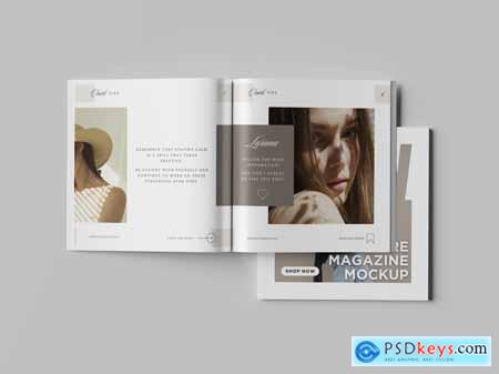 Square Magazine Mockup