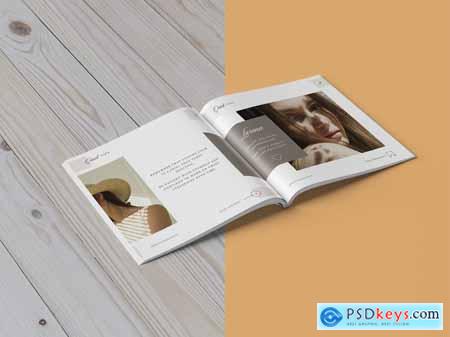 Square Magazine Mockup