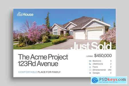 Real Estate Postcard Template