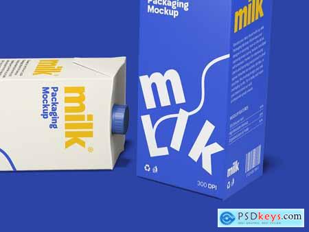 Milk Packaging Mockup