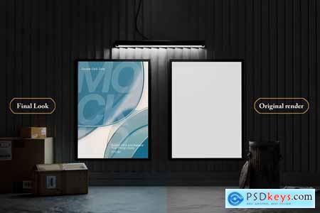 Urban Lightbox Billboard Mockup