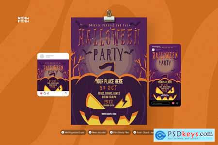 Halloween Party - Flyer Set