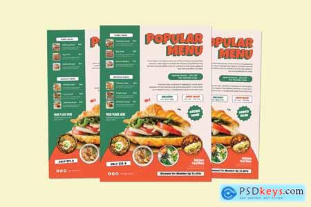 Popular Menu Flyer Design