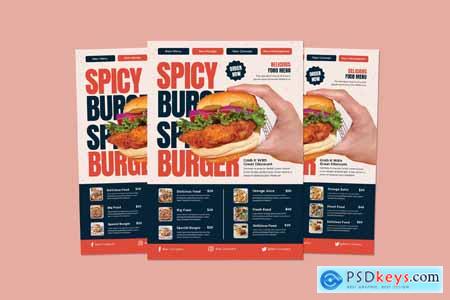 Spicy Food Menu Flyer