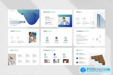 Business Pitch Deck PowerPoint Template