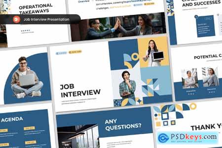 Job Interview Presentation Template PowerPoint