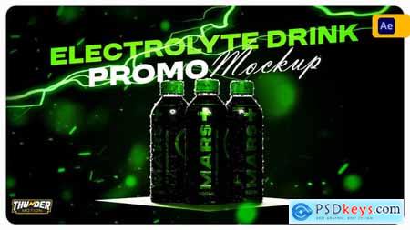 Electrolyte Drink Bottle Promo Mockup 54873981