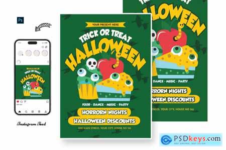 Brewing Halloween Day Flyer Template