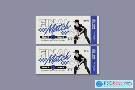 Softball Final Match Ticket