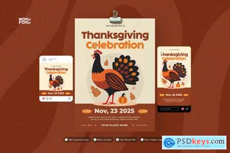 Thanksgiving Celebration - Flyer Set