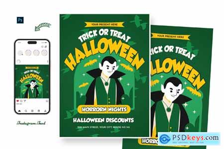 Soaked Halloween Day Flyer Template