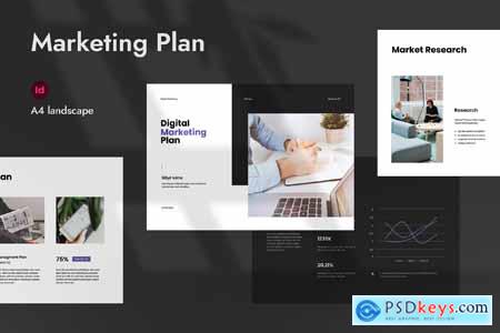 Marketing Plan Brochure Landscape Template