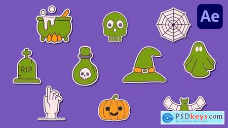 Halloween Sticker AE 54844820