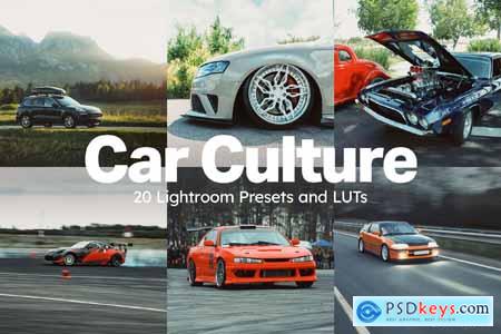 20 Car Culture Lightroom Presets and LUTs