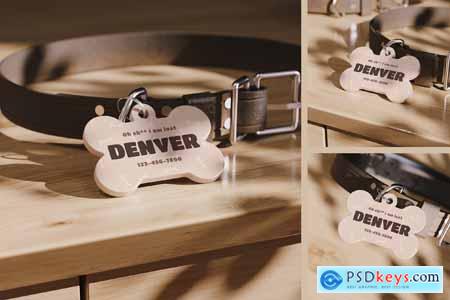 Pet ID Tag Mockup